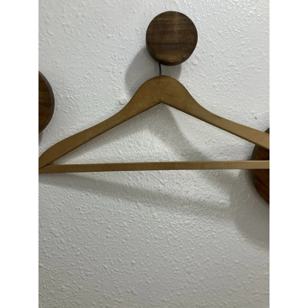Mabley & Carew Wooden Hanger‎ Brown Wood Vintage Clothing Store Cincinnati Ohio